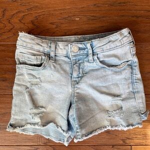 Gap Distressed Light Blue Denim Shorts